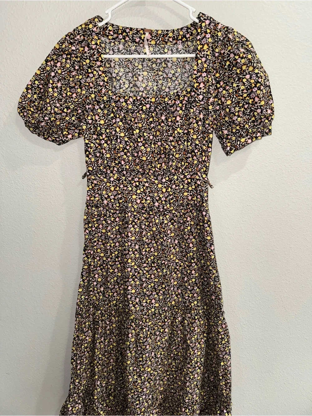Free people Boheme midi floral print dress XS